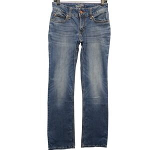 Wrangler Bootcut Jeans Womens 3x34 Blue Medium Wash Stretch Denim 1009MWZMS